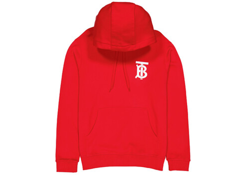 Burberry mens TB red hoodie