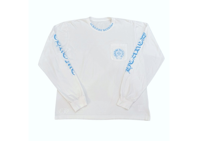 Chrome heart st Barth light blue long sleeve