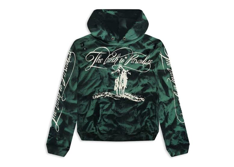 Hellstar Marble Paradise Hoodie Green