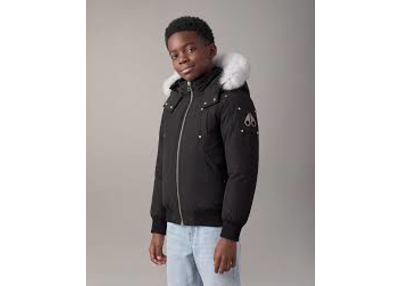 Moose Knuckle Kids Bomber Jacket Black