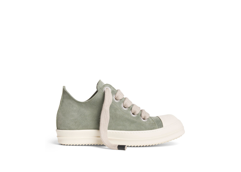 Rick Owens ramones jumbo lace low grey suede
