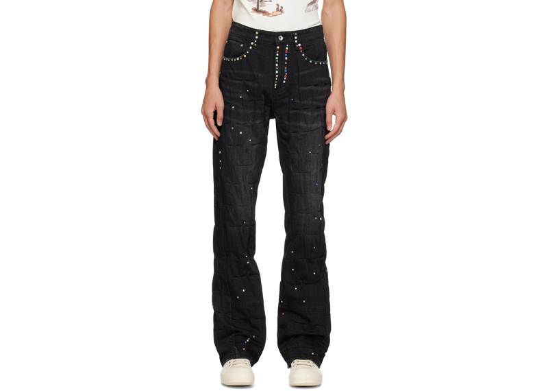 Who Decides War By MRDR BRVDO black studded jeans