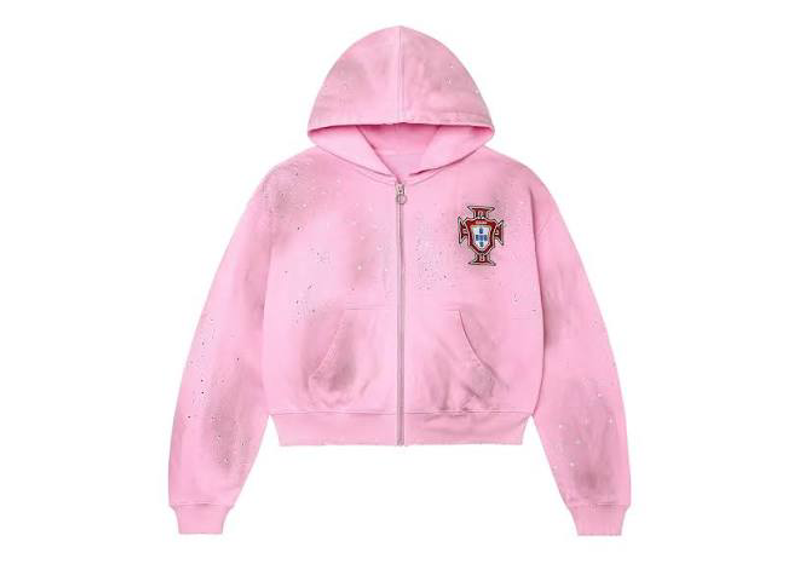 Vale Forever Venus Clustered Zip Up Hoodie Pink