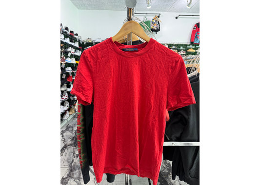Louis Vuitton Red Plain Logo Tee