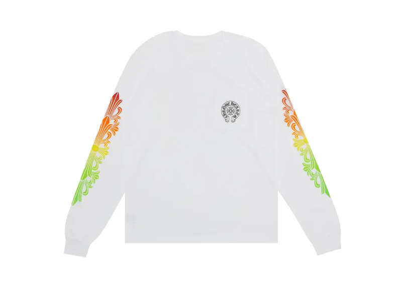 Chrome Hearts Floral Sleeve Gradient (White)