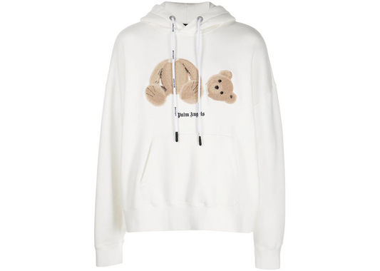 Palm Angels Bear Hoodie White