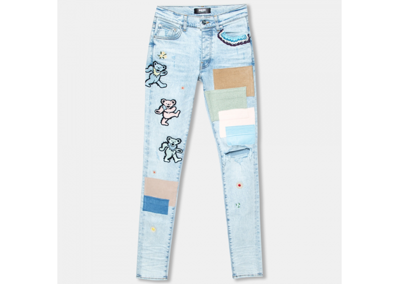 Amiri Grateful Dead Patchwork Jeans