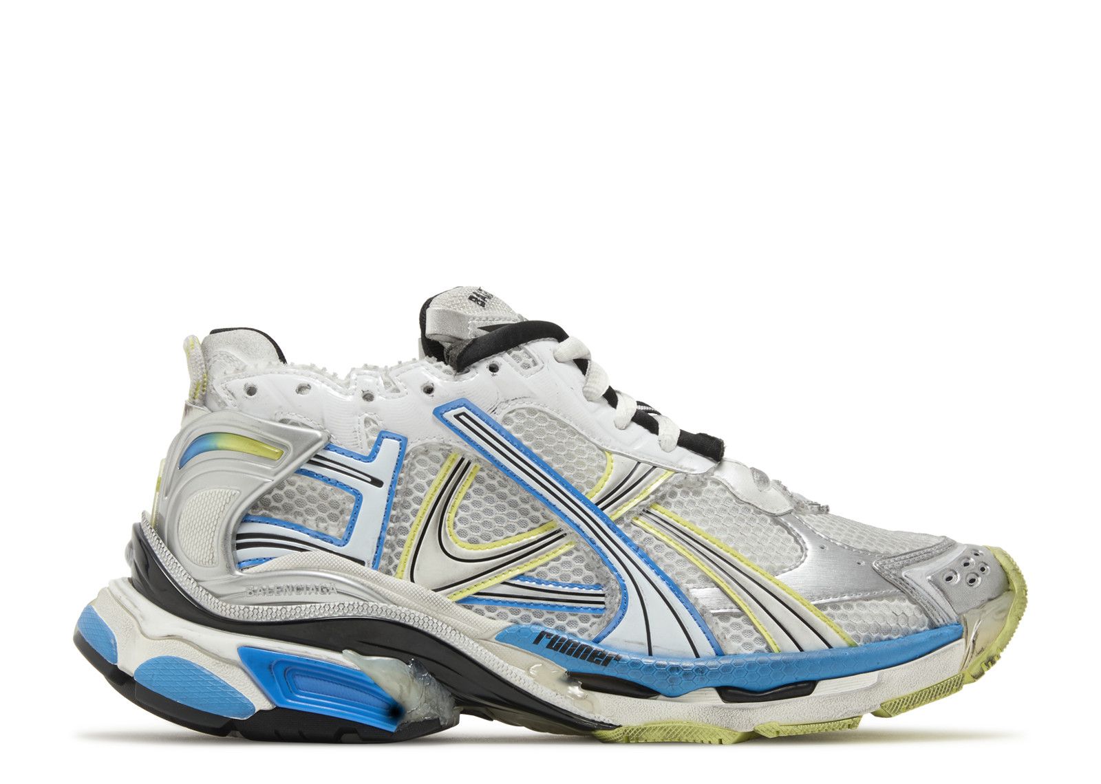 Balenciaga Runner Sneaker White Yellow Blue
