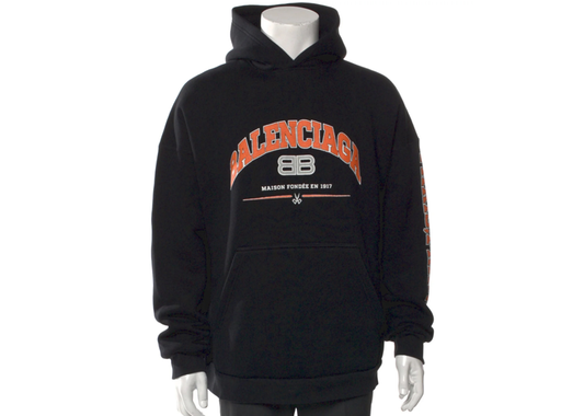 Balenciaga maison hoodie blk
