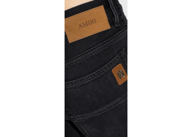 Amiri Frayed Release Hem Straight Leg Jeans