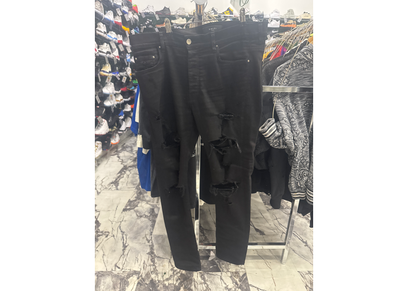 Amiri jeans Mx1 black rips
