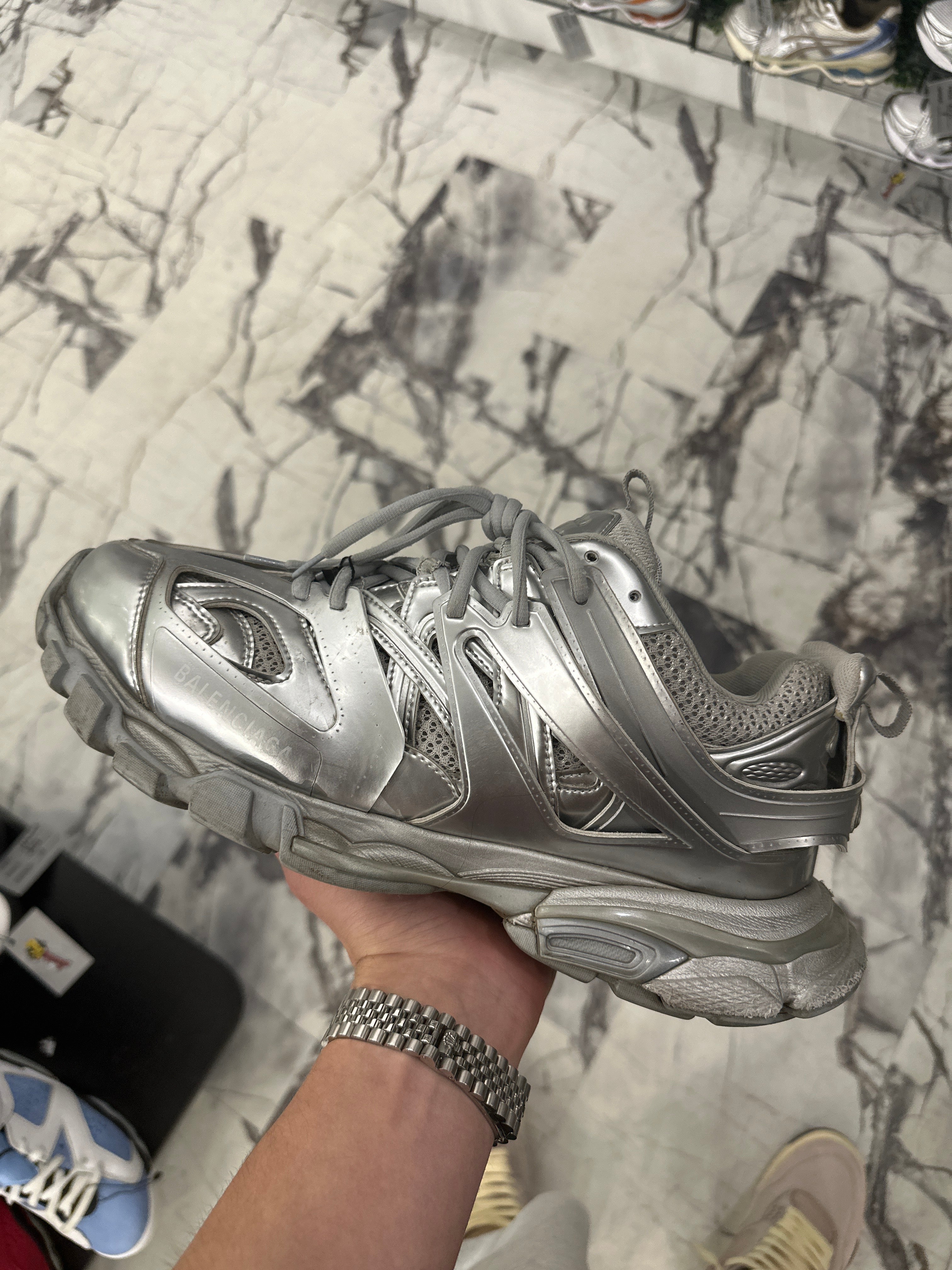 Balenciaga Track Sneaker Silver