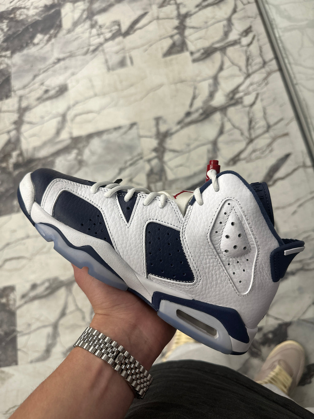 Air Jordan 6 Retro GS Olympic 2024