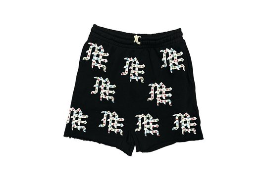 Mixed Emotions Black ME Logo Shorts