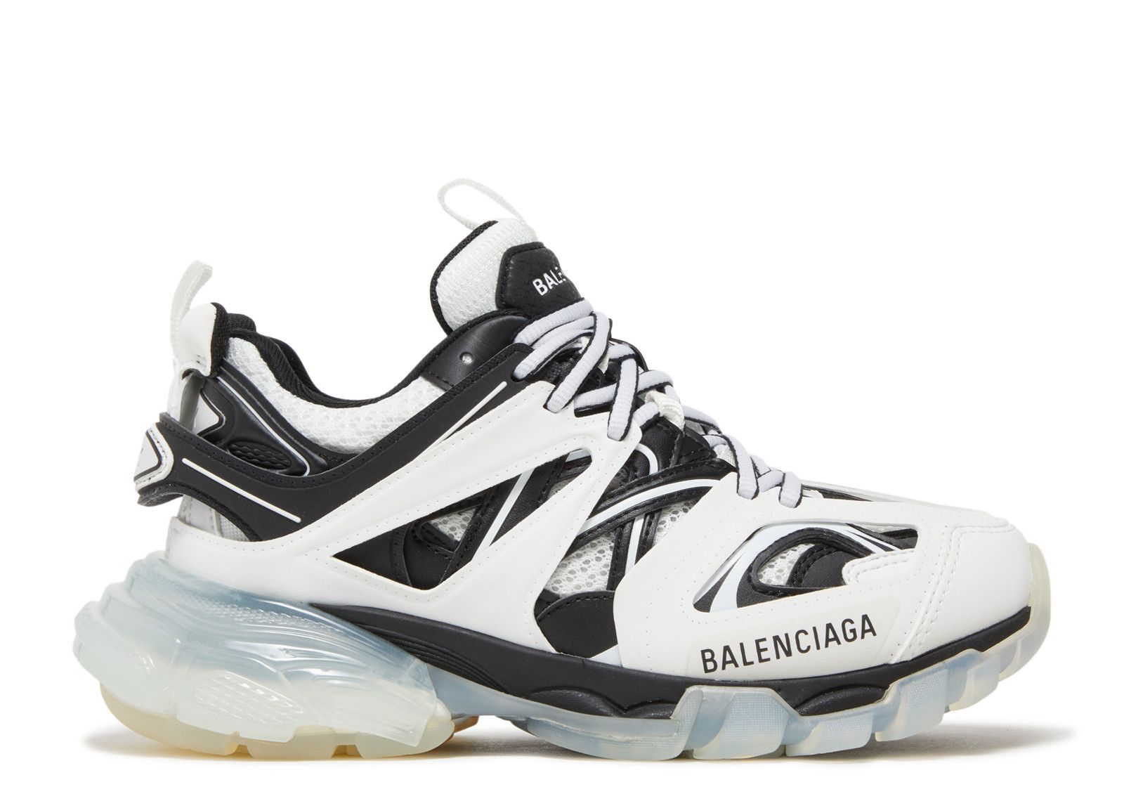 Balenciaga Wmns Track Sneaker Clear Sole - White Black