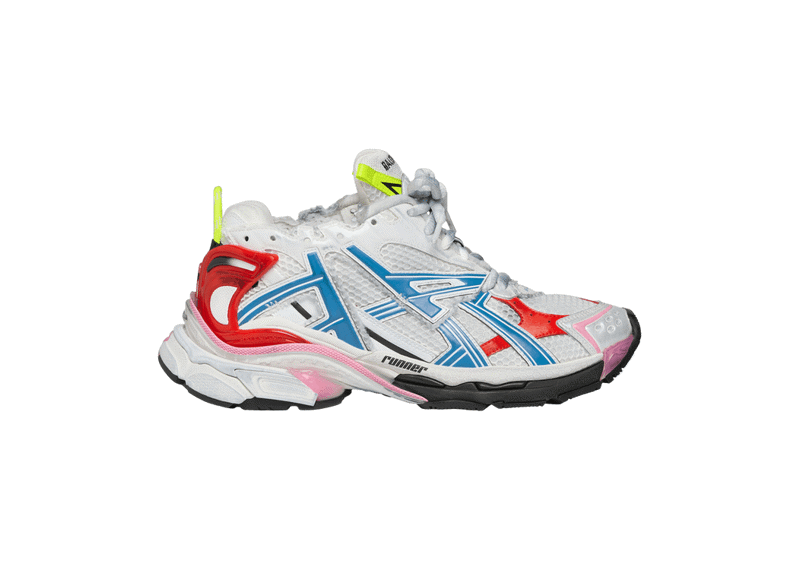 Balenciaga Runners  White Multi-Color