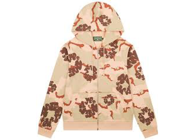 Denim Tear Hoodie Camo Desert