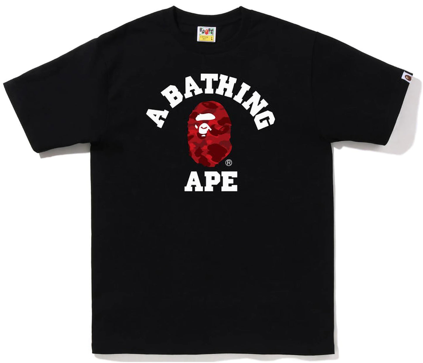 BAPE Color Camo College Tee (FW22) Black Red