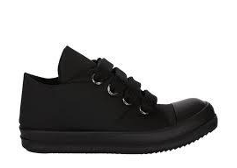 Rick Owens DRKSHDW Hollywood Jumbo Lace Puffer Low sneakers in black.