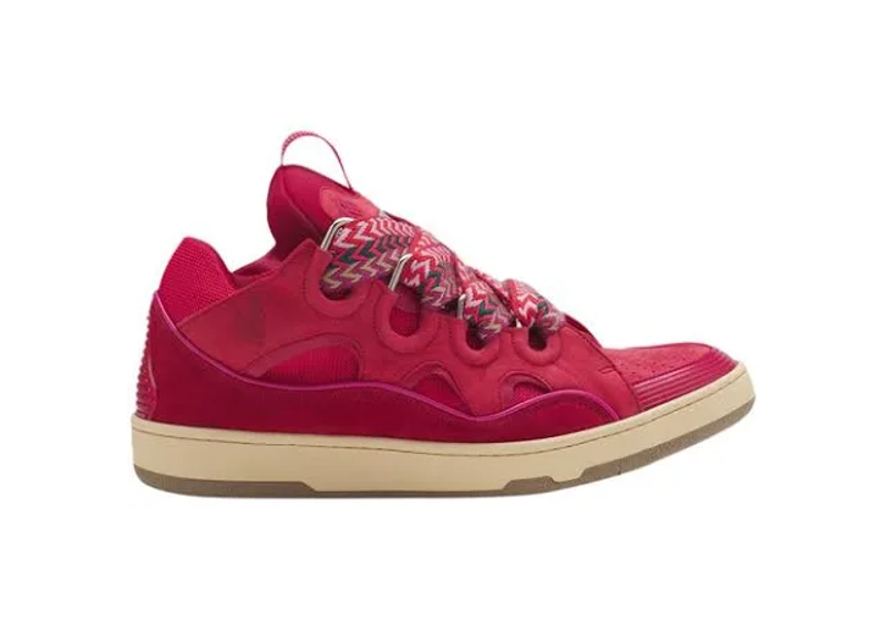 Lanvin Curb Sneakers in a pink or watermelon colorway