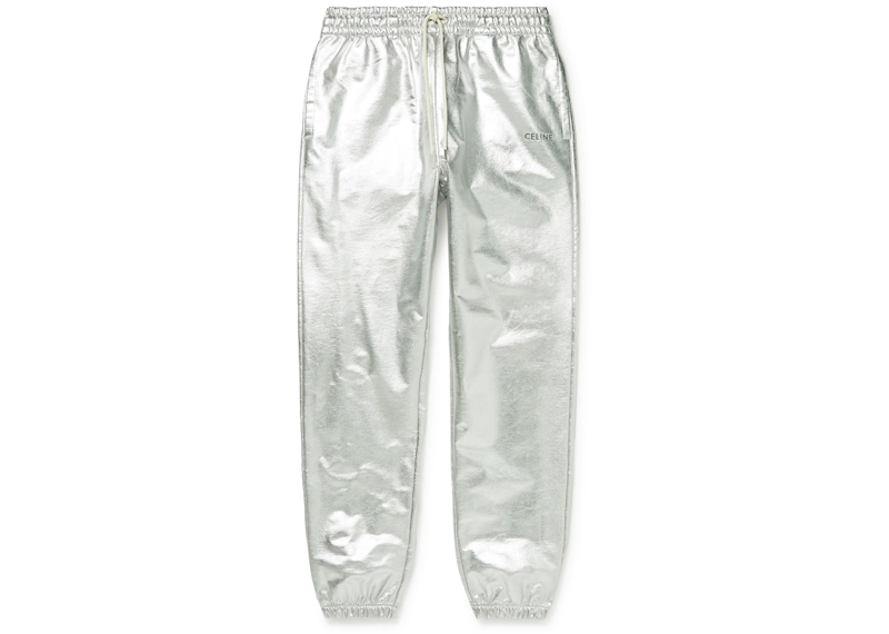 Celine Metallic Cotton Sweatpants