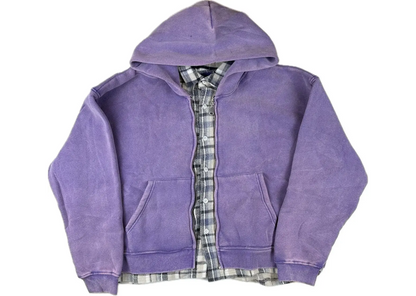 GV Gallery Raspberry Hills Purple Flannel Hoodie