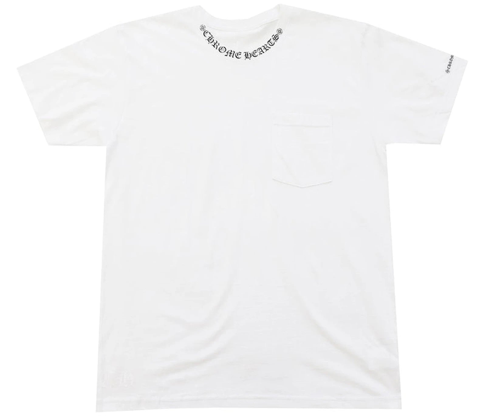 Chrome Hearts Neck Letters Logo T-shirt White