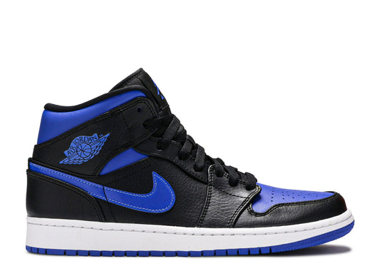 Air Jordan 1 Mid Black Hyper Royal