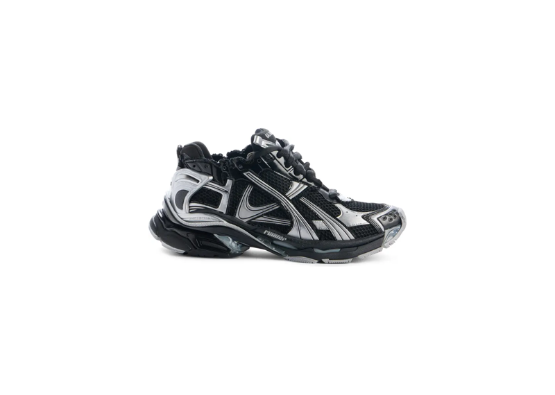 Balenciaga Runners Black Silver