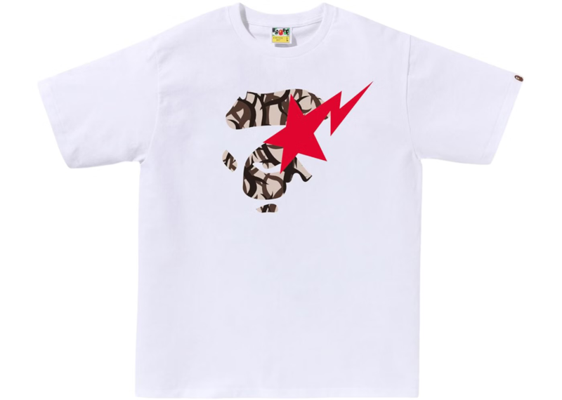 Bape Facesta Camo Tee Tan