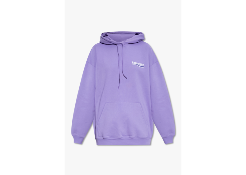 Balenciaga Political Campaign Hoodie Purple