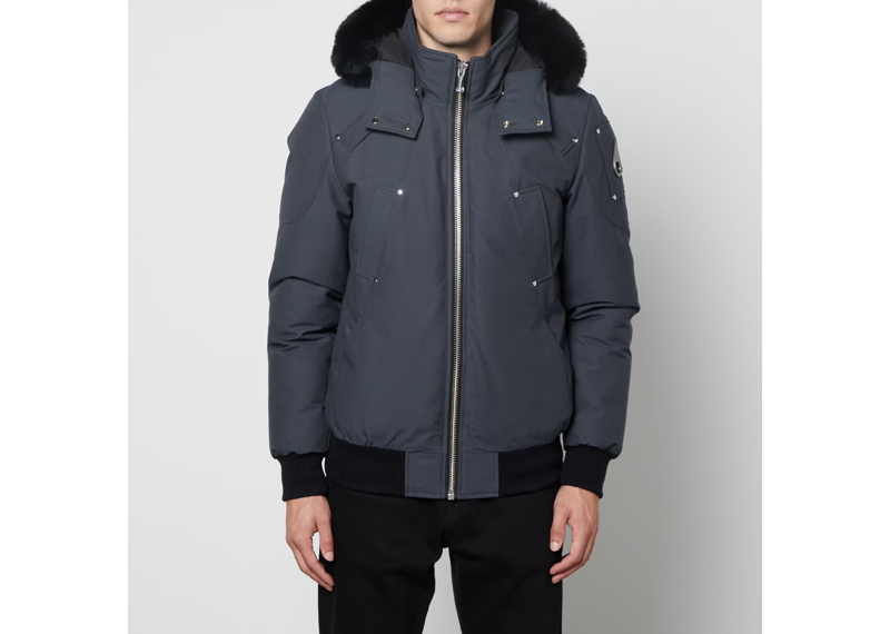 Moose Knuckle Bomber Jacket Dark Grey
