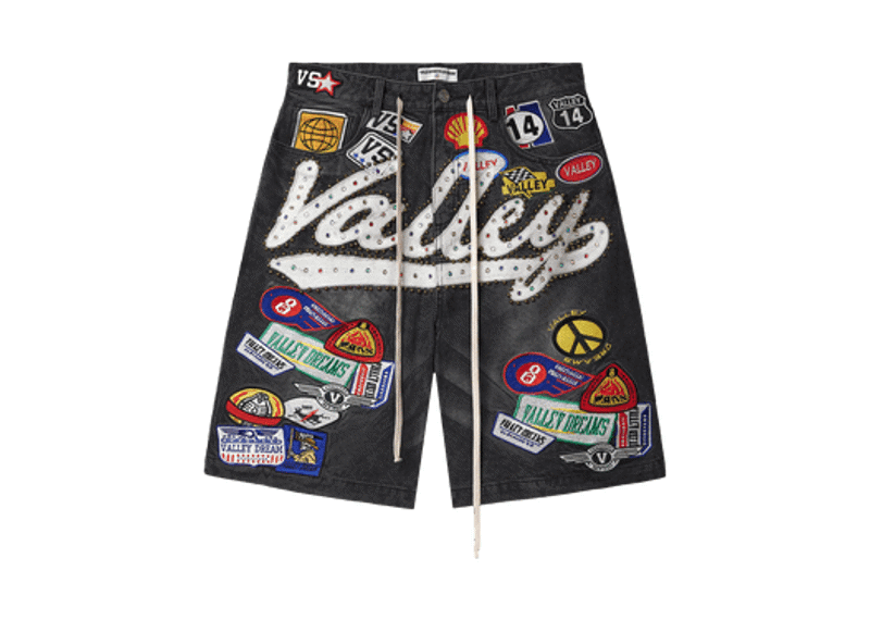 Vale forever black 1980s jorts