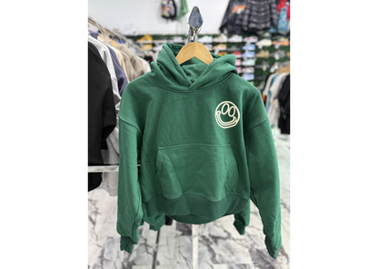 FIRST DATE GREEN PULLOVER HOODIE