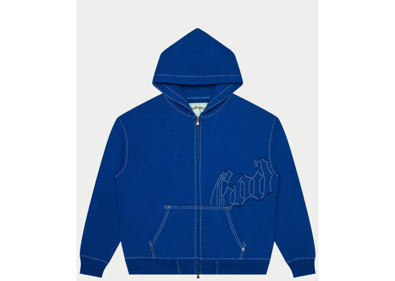 Godspeed logo hoodie blue
