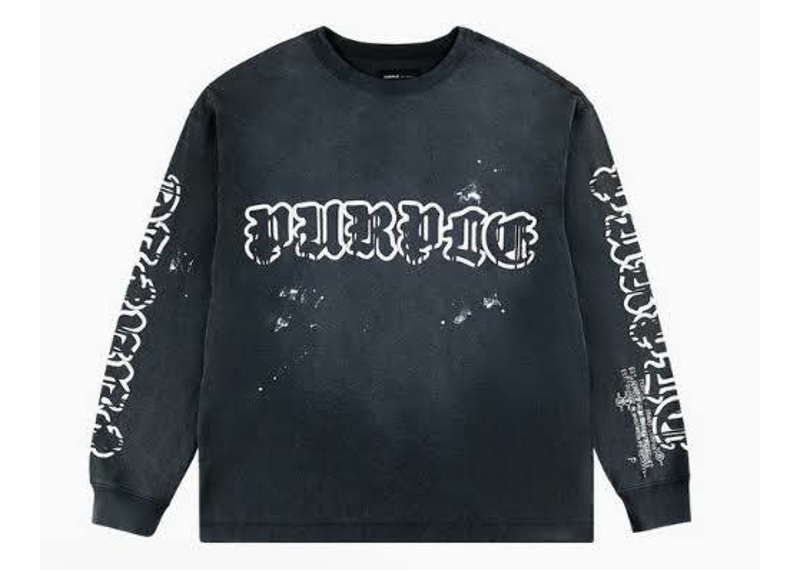 Purple Brand Long Sleeve Blue