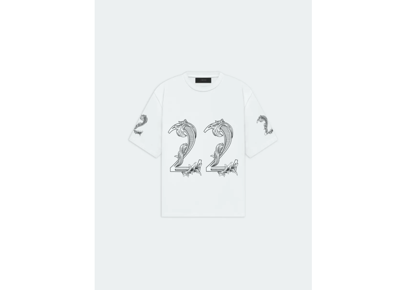 Amiri white 22 tee