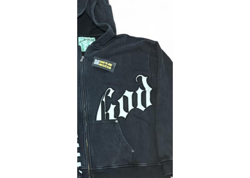 Godspeed black zip up hoodie