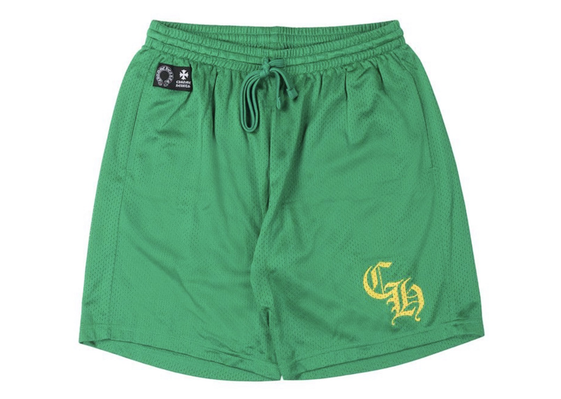 Chrome hearts mesh green shorts