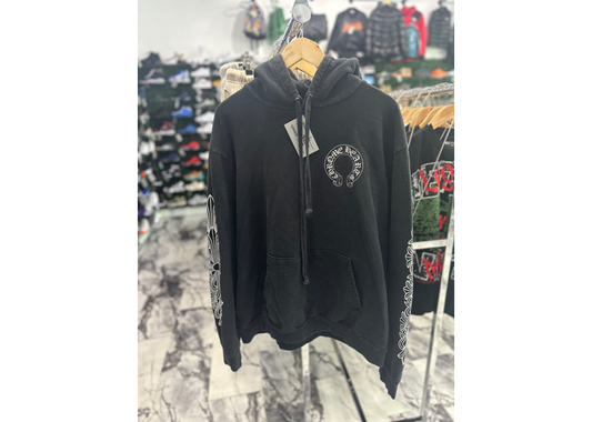 Chrome Hearts Horse Shoe Hoodie Black