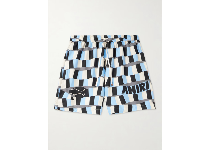 Amiri printed shell swim shorts