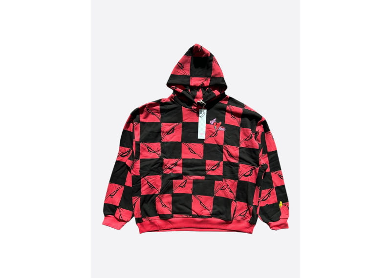 Matty Boy Checkered Hoodie Red