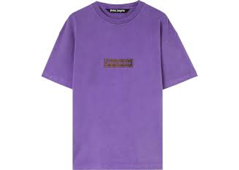 Palm Angels Purple Box Logo Tee