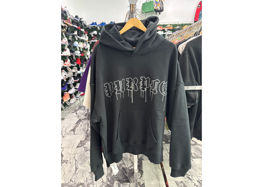 PURPLE Classic Logo Crystal Hoodie