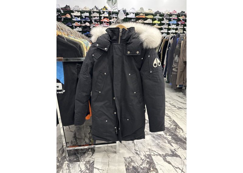 Moose Knuckle Down Filled Trench Black