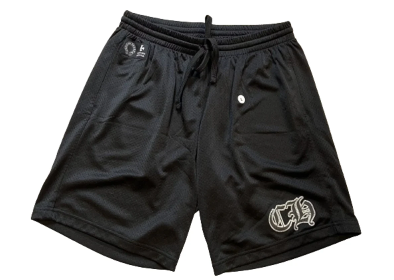 Chrome Hearts Black Mesh Jersey Shorts