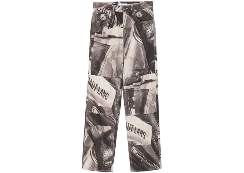 Helmut Lang All-Over Photographic Print Jeans