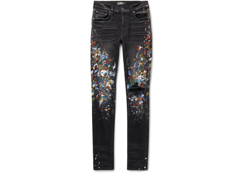 Amiri Jeans Paint Splatter