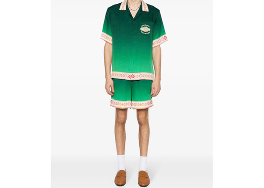 Casablanca green unity is power shorts