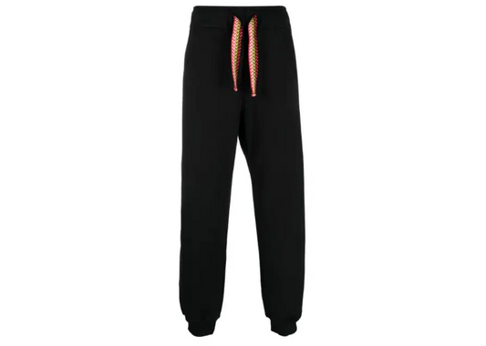 Lanvin Curb Lace Sweatpants Black Red